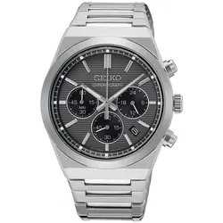 Seiko SSB455P1 Herren-Armbanduhr Chronograph Stahl/Grau