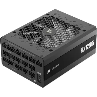 Corsair HX1200i (2025) Vollständig Modulares, Ultra-Rauscharmes ATX-Netzteil mit 12V-2x6-Kabel – ATX 3.1 & PCIe 5.1 konform, Cybenetics Platinum Wirkungsgrad – Schwarz