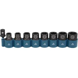 Makita IMPACT BLACK Schlagnuss-Set 9-tlg. - 1/2 Zoll - Impact Black - E-16645