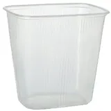 Papstar Starpak 100 Verpackungsbecher, PP eckig transparent