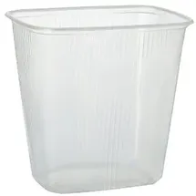 Papstar Starpak 100 Verpackungsbecher, PP eckig transparent