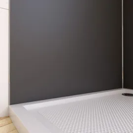 Marwell Wandpaneel fugenlos wasserdicht Marwell Urbanox Aluverbundplatte grau 120x210 cm Duschrückwand & Küchenrückwand - Grau