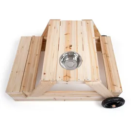 Small Foot Company Sandkasten mit Sitzgruppe und Matschtisch beige