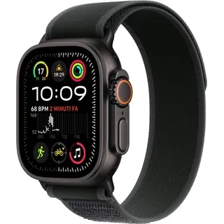 GPS + Cellular 49 mm Titangehäuse schwarz, Trail Loop schwarz S/M