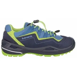 Lowa Robin EVO GTX Low (wasserdicht, Veloursleder) graphitgrau/blau Kinder