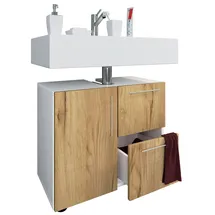 VCM Holz Badmöbel Badunterschrank Flandu Schublade