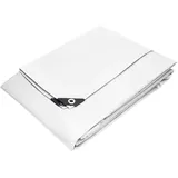 ECD Germany Abdeckplane Gewebeplane Weiß 2x3 m