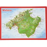 Georelief Reliefpostkarte Mallorca - STK - bunt