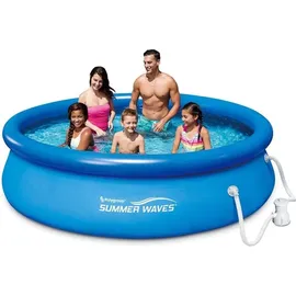Summer Waves Quick-Up Pool Set inkl. Filterpumpe Ø 305 x 76 cm Blau