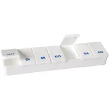 kda Medikamentendosierer TAB 7 Pocket | Pillenbox, Tablettendose, Tabletten Schachtel | 7 Tage | 7 Fächer