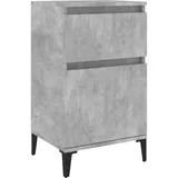 vidaXL Nachttisch Betongrau 40x35x70 cm