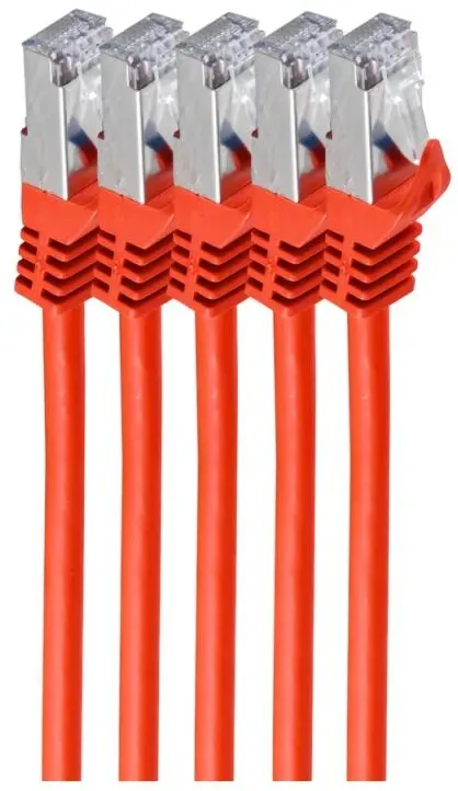 shiverpeaks BS75511-0.25R-SET5 Netzwerkkabel Rot 0,25 m Cat7 S/FTP (S-STP)