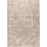 OBSESSION Teppich OBSESSION "My Bella 239", beige (creme), B:120cm H:13mm L:170cm, Polyester, Teppiche, Teppich, modernes abstraktes Design, Hoch-Tief Effekt, mit Fransen