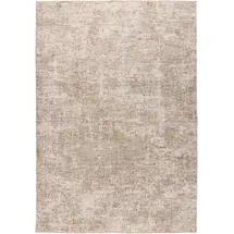 OBSESSION Teppich OBSESSION "My Bella 239", beige (creme), B:120cm H:13mm L:170cm, Polyester, Teppiche, Teppich, modernes abstraktes Design, Hoch-Tief Effekt, mit Fransen