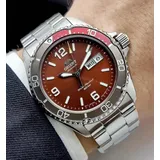 Orient Mako 2023 Automatik Red Dial Edelstahl Herrenuhr RA-AA0820R39B