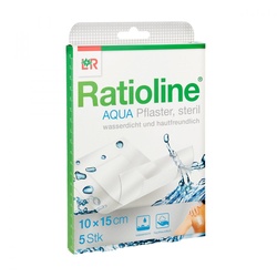 Ratioline aqua Duschpflaster Plus 10x15 cm steril