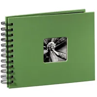 Hama Fotoalbum Fine Art Spiral apfelgrün 24x17 50 schwarze Seiten 94880