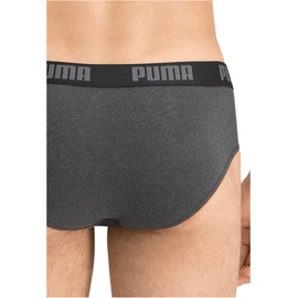Puma Basic Slips dark grey melange/black S 2er Pack