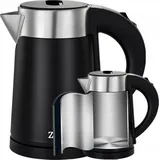 Reise-Wasserkocher Reise Leise Klein 900W 0.8L - Schwarz