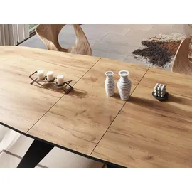 WFL GROUP Foster 180 x 76 x 90 cm ausziehbar braun