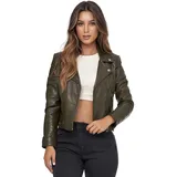 Tazzio Lederjacke F507 - in Khaki) | Gr.: L