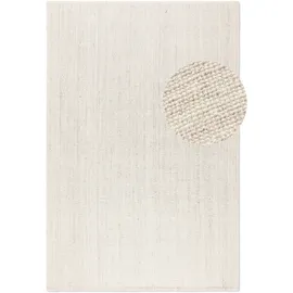HANSE HOME Teppich Jaipur Juteteppich, als Läufer und in Rund, rechteckig, Höhe: 10 mm, 100% Naturfaser, Wohnzimmer, Esszimmer, Schlafzimmer, GRS weiß rechteckig | 120 cm x 170 cm x 10 mm