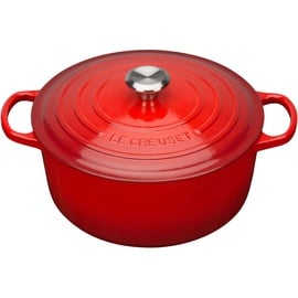 Le Creuset Signature Bräter 28 cm rund kirschrot