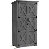MCombo Gartenschrank 90 x 55 x 169 cm Grau