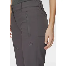 POLARINO Funktionshose POLARINO, Damen, Gr. 38, N-Gr, grau (dunkelgrau), Obermaterial: 92% Polyamid, 8% Elasthan, schmal lang, Hosen Funktionshose, mit Reißverschlusstaschen