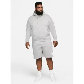 Nike Sportswear Club Fleece Hoodie Dark Grey Heather/Matte Silver/White M