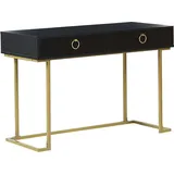 Beliani Konsolentisch 120 x 40 x 75 Gelb/Gold