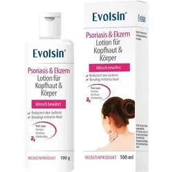 EVOLSIN Psoriasis & Ekzem Lotion Kopfhaut & Körper 100 ml