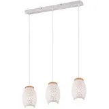rl live your light Bidar 1-flg. 28W 60 cm Metall Weiß matt, Holz naturbelassen