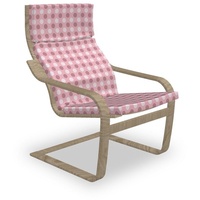 Abakuhaus Stuhlkissen Sitzkissen mit Stuhlkissen mit Hakenschlaufe und Reißverschluss, Rosa Tupfen Abstrakt Runde Kunst rosa