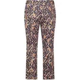 Betty Barclay Businesshose mit Bügelfalte in Dark Blue/Brown | Gr.: 40