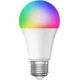 ledscom.de E27 LED RGB Leuchtmittel, A60, warmweiß - kaltweiß (3000 - 6500 K), 9,4 W, 892lm, Smart Home, WLAN, Alexa, matt