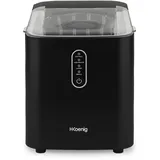 h.koenig KUB14 Eiswürfelbereiter, 12kg in 24h, 2 Eiswürfelgrößen, Automatisch, Elektrisch, Kompakt, Tragbar, Leise 1L, Eiswürfelschaufel