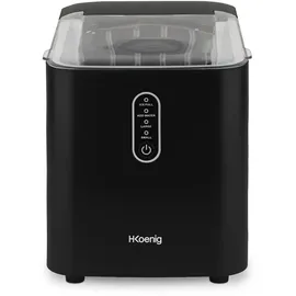 h.koenig KUB14 Eiswürfelbereiter, 12kg in 24h, 2 Eiswürfelgrößen, Automatisch, Elektrisch, Kompakt, Tragbar, Leise 1L, Eiswürfelschaufel
