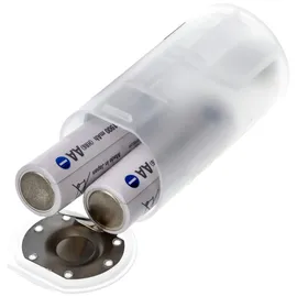 AccuCell Universal Mono D Adapter im 2er Pack für 1 oder 2 Mignon, AA, LR6, FR6 Batterie oder Akku