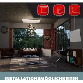 dream heat 480 Watt Infrarotheizung inkl. Eaxus Energiekostenmessgerät (Touch Panel, APP-Steuerung)