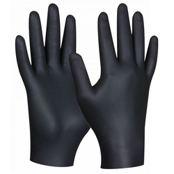 Gebol Einweghandschuhe Gebol Einweghandschuhe Black Nitril 80 Stück schwarz