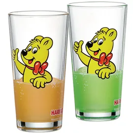 Ritzenhoff & Breker Gläser-Set RITZENHOFF & BREKER "HARIBO Thumbs Up, 380 ml", bunt, B:8cm H:14,5cm Ø:8cm, Glas, Trinkgefäße, spülmaschinengeeignet