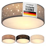 monzana Sternenhimmel 1-flammig 30 cm grau