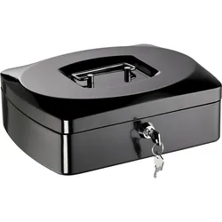 ALCO Geldkassette Stahlblech mit Schloss 255x200x90mm schwarz