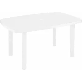 PROGARDEN Tampa/Faro Garten-Essgruppe 85 x 109 x 111 cm weiß 4 St.