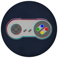 Speecheese Retrocontroller Zocker Magnet rund mit Flaschenöffner lustiger Magnet