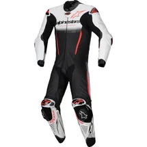 Alpinestars Gp-r7 Lederkombi - Weiß/Schwarz/Neon-Rot / 54