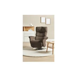 HIMOLLA Relaxsessel Leder 83 x 107 x 88 cm Braun mit Relax-Funktion