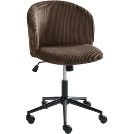 Beliani MILES Cord Dunkelbraun