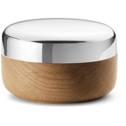 Georg Jensen - Alfredo Salzschale mit Löffel, Eiche / Edelstahl